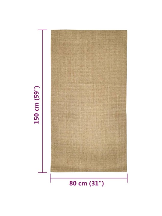 Sisalový koberec pro škrabací sloupek 80 x 150 cm