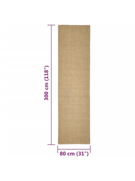 Sisalový koberec pro škrabací sloupek 80 x 300 cm