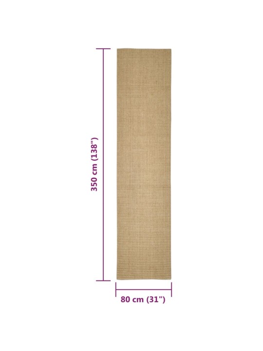 Sisalový koberec pro škrabací sloupek 80 x 350 cm