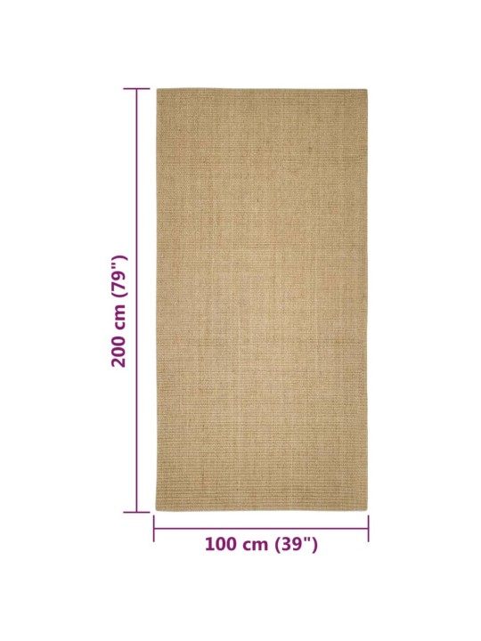 Sisalový koberec pro škrabací sloupek 100 x 200 cm