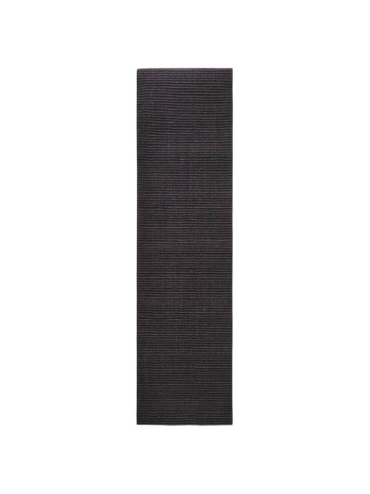 Sisalový koberec pro škrabací sloupek černý 80 x 300 cm