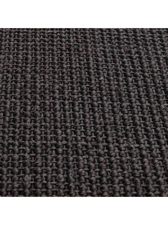 Sisalový koberec pro škrabací sloupek černý 80 x 300 cm