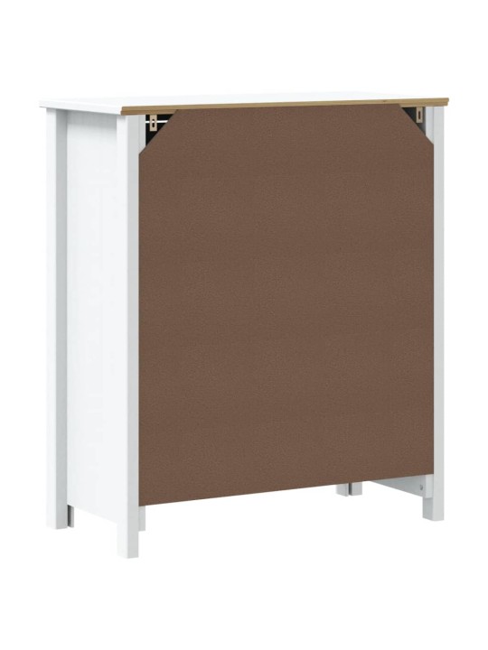 Koupelnová skříňka BERG bílá 69,5x34x80 cm masivní borové dřevo