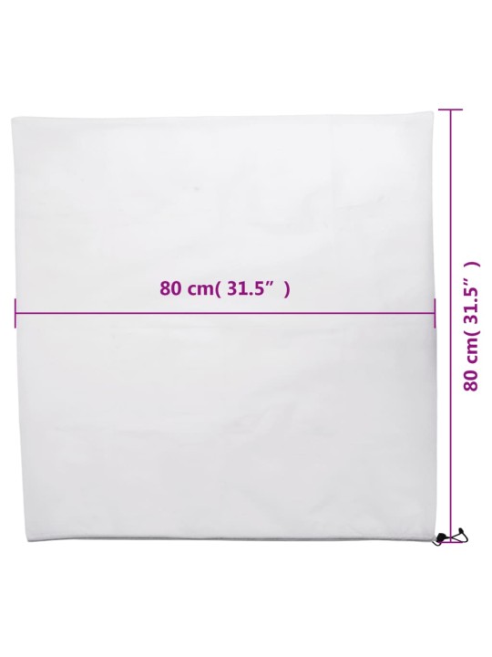 Ochranné návleky se stahovací šňůrkou 8 ks 70 g/m² 0,8 x 0,8 m