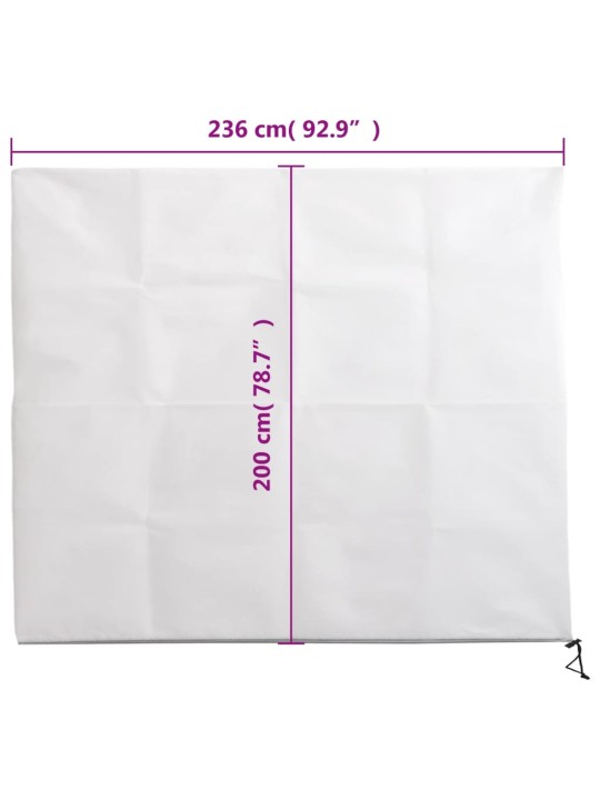Ochranné návleky na rostliny na zip 2 ks 70 g/m² 2,36 x 2 m