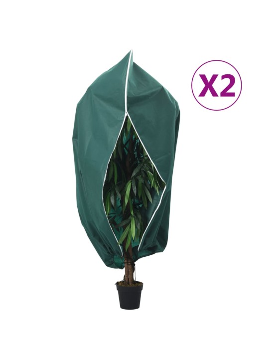 Ochranné návleky na rostliny na zip 2 ks 70 g/m² 3,93 x 3 m