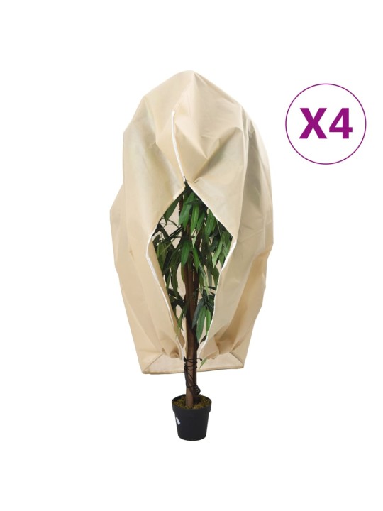 Ochranné návleky na rostliny na zip 4 ks 70 g/m² 3,14 x 2,5 m