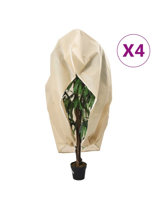 Ochranné návleky na rostliny na zip 4 ks 70 g/m² 3,93 x 3 m