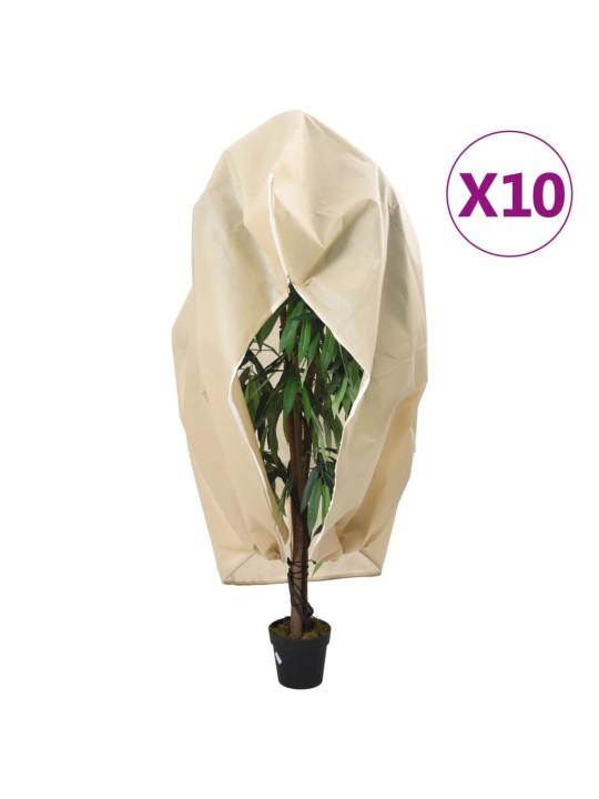 Ochranné návleky na rostliny na zip 10 ks 70 g/m² 2,36 x 2 m