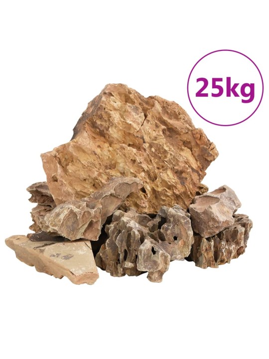 Dračí kameny 25 kg hnědé 5–30 cm