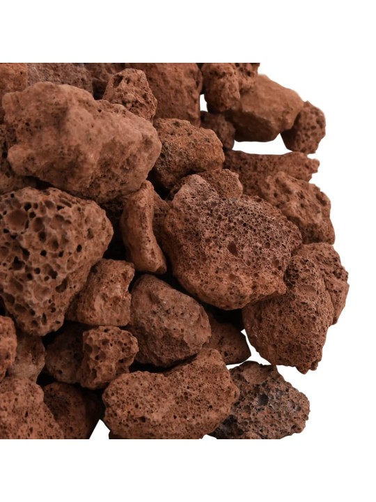 Sopečné kameny 25 kg červené 1–2 cm
