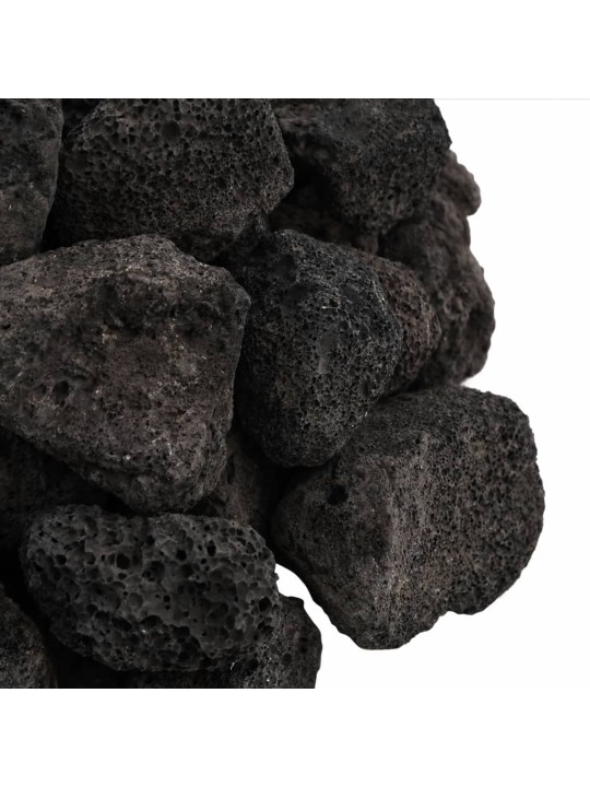 Sopečné kameny 25 kg černé 3–5 cm