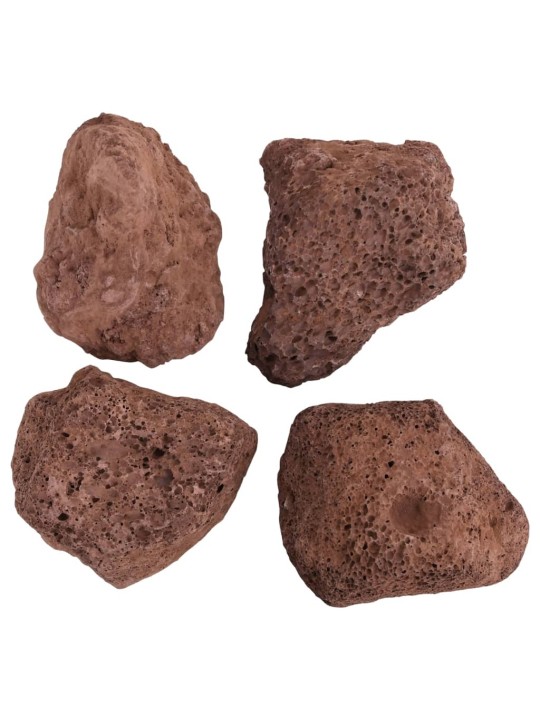 Sopečné kameny 25 kg červené 10–30 cm