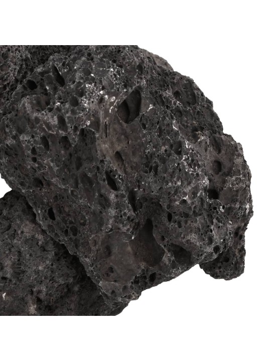 Sopečné kameny 10 kg černé 10–30 cm