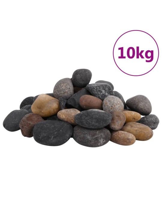 Leštěné oblázky 10 kg mix barev 5–8 cm