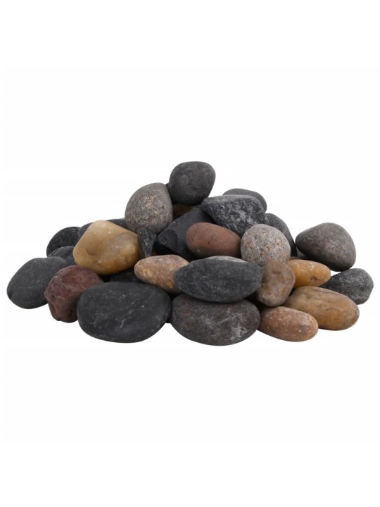 Leštěné oblázky 10 kg mix barev 5–8 cm