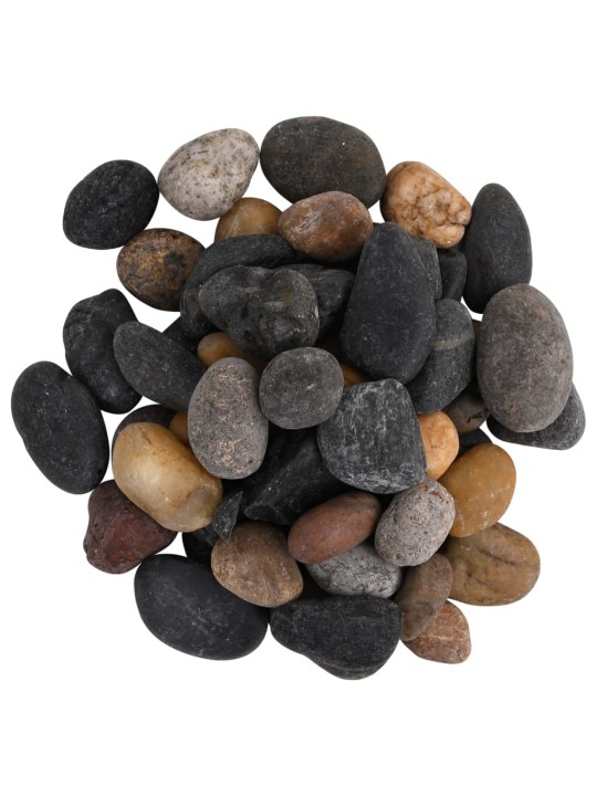 Leštěné oblázky 25 kg mix barev 5–8 cm