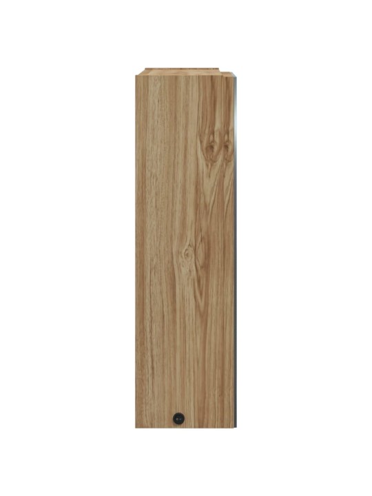 Koupelnová zrcadlová skříňka s LED osvětlením dub 45x13x52 cm