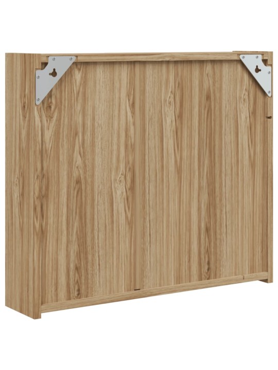 Koupelnová zrcadlová skříňka s LED osvětlením dub 60x13x52 cm