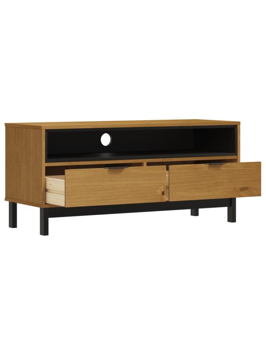 TV skříňka FLAM 110 x 40 x 50 cm masivní borové dřevo