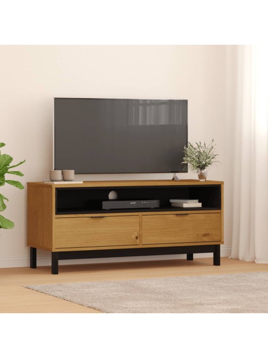 TV skříňka FLAM 110 x 40 x 50 cm masivní borové dřevo
