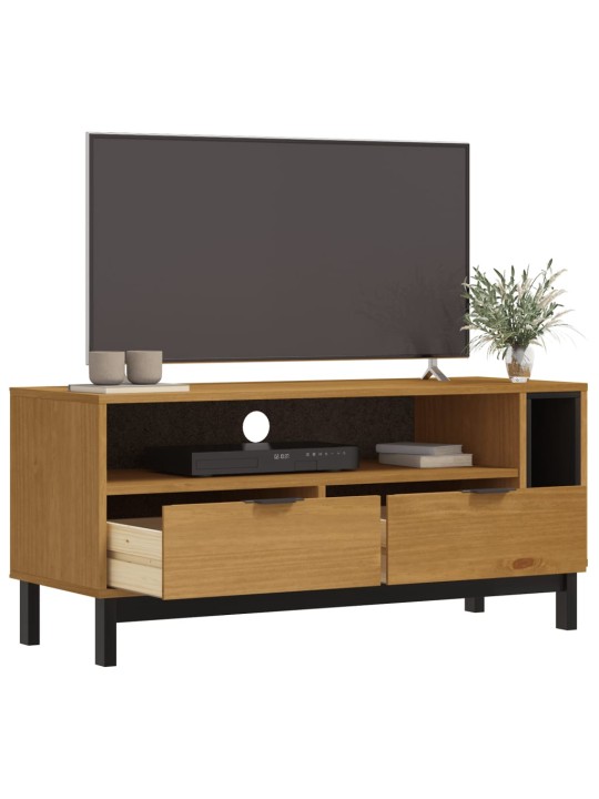 TV skříňka FLAM 110 x 40 x 50 cm masivní borové dřevo