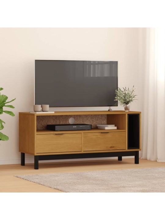 TV skříňka FLAM 110 x 40 x 50 cm masivní borové dřevo