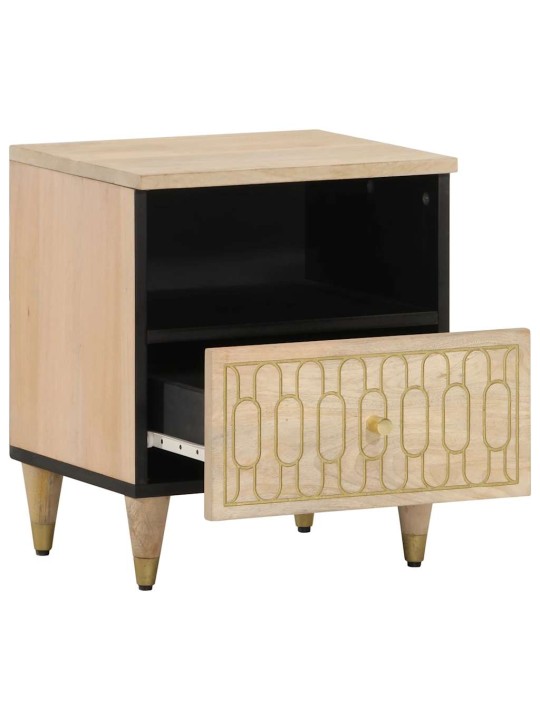 Noční stolky 2 ks 40 x 33 x 46 cm masivní mangovníkové dřevo