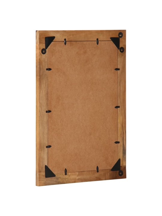 Koupelnové zrcadlo 50 x 70 x 2,5 cm masivní mangovník a sklo