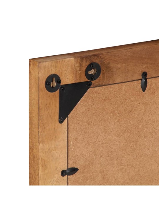 Koupelnové zrcadlo 50 x 70 x 2,5 cm masivní mangovník a sklo