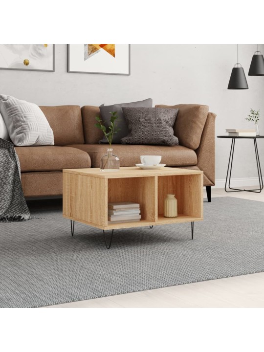 Konferenční stolek dub sonoma 60x50x36,5 cm kompozitní dřevo
