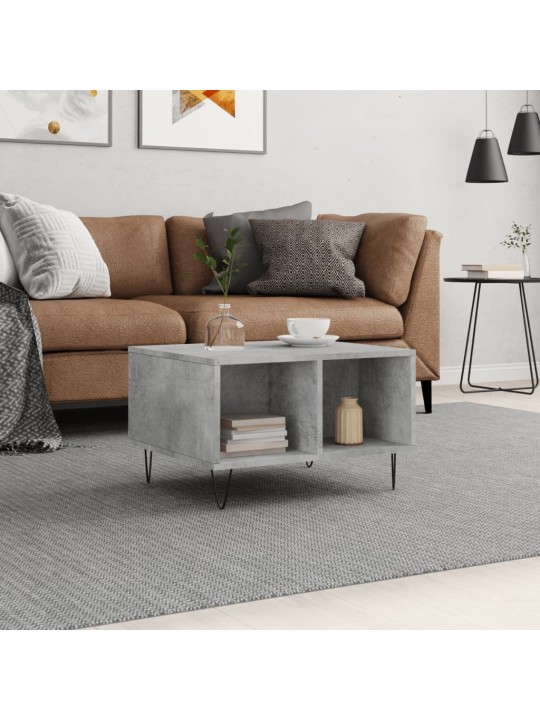 Konferenční stolek betonově šedý 60x50x36,5 cm kompozitní dřevo
