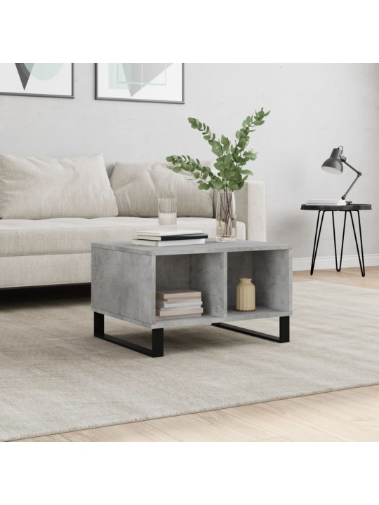Konferenční stolek betonově šedý 60x50x36,5 cm kompozitní dřevo