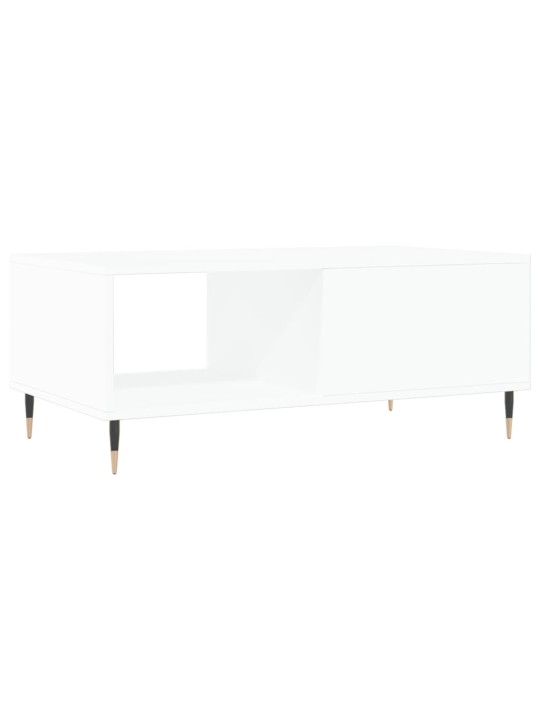 Konferenční stolek bílý 90 x 50 x 36,5 cm kompozitní dřevo