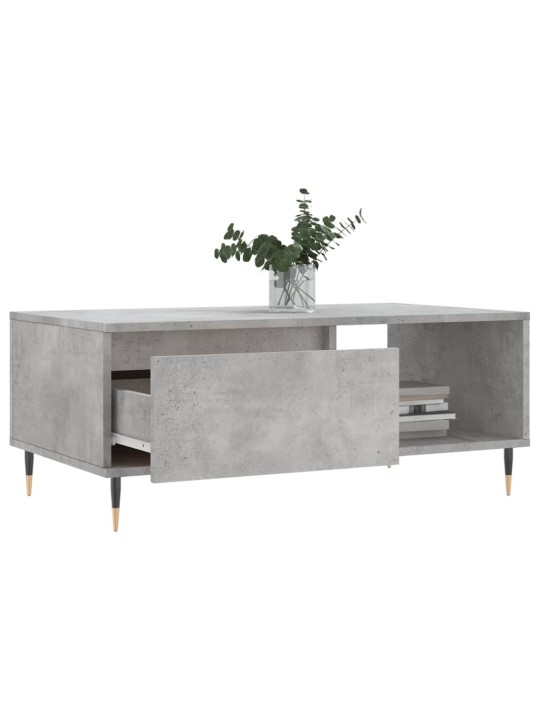 Konferenční stolek betonově šedý 90x50x36,5 cm kompozitní dřevo