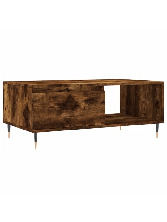 Konferenční stolek kouřový dub 90x50x36,5 cm kompozitní dřevo