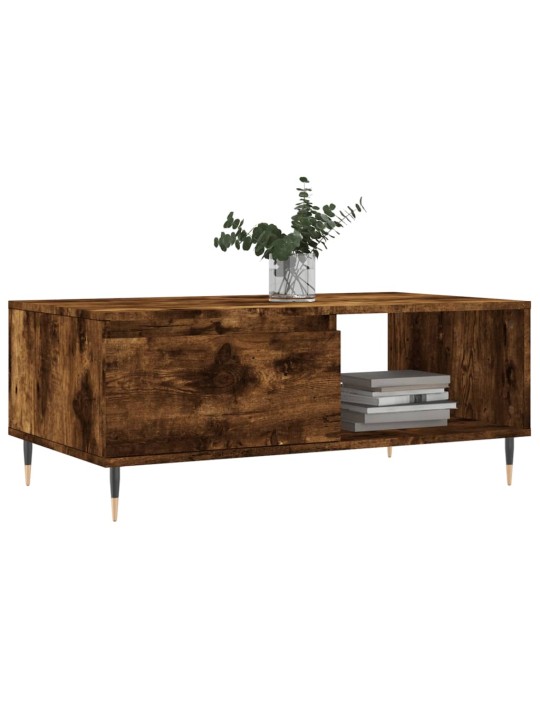 Konferenční stolek kouřový dub 90x50x36,5 cm kompozitní dřevo