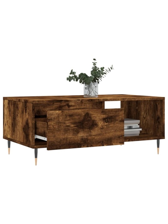 Konferenční stolek kouřový dub 90x50x36,5 cm kompozitní dřevo