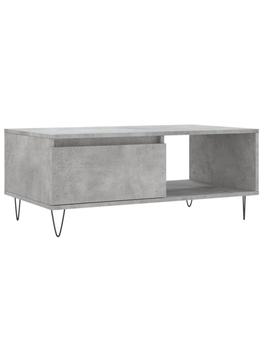Konferenční stolek betonově šedý 90x50x36,5 cm kompozitní dřevo