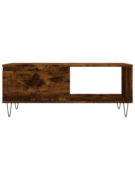 Konferenční stolek kouřový dub 90x50x36,5 cm kompozitní dřevo
