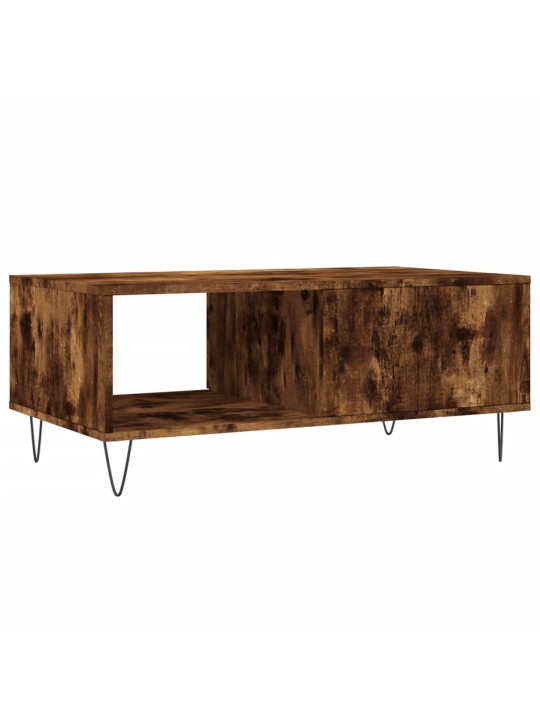 Konferenční stolek kouřový dub 90x50x36,5 cm kompozitní dřevo