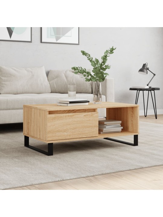 Konferenční stolek dub sonoma 90x50x36,5 cm kompozitní dřevo
