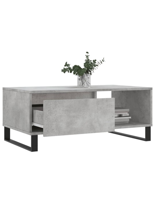 Konferenční stolek betonově šedý 90x50x36,5 cm kompozitní dřevo