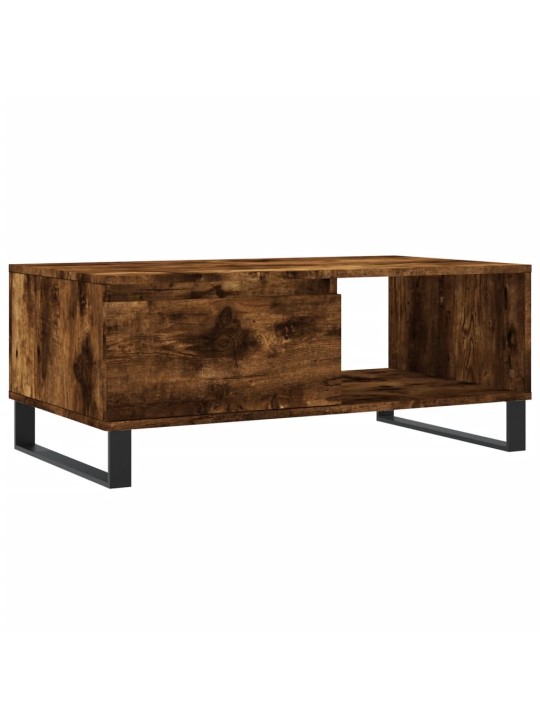 Konferenční stolek kouřový dub 90x50x36,5 cm kompozitní dřevo