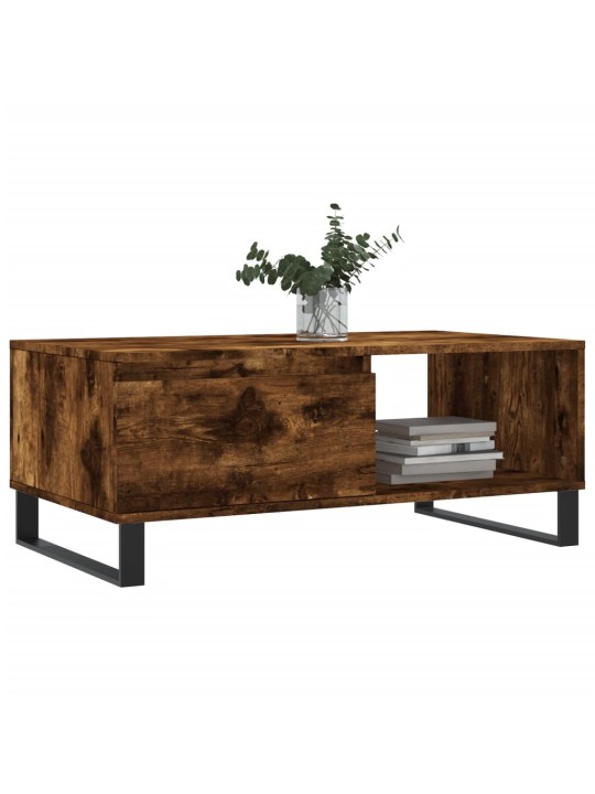 Konferenční stolek kouřový dub 90x50x36,5 cm kompozitní dřevo