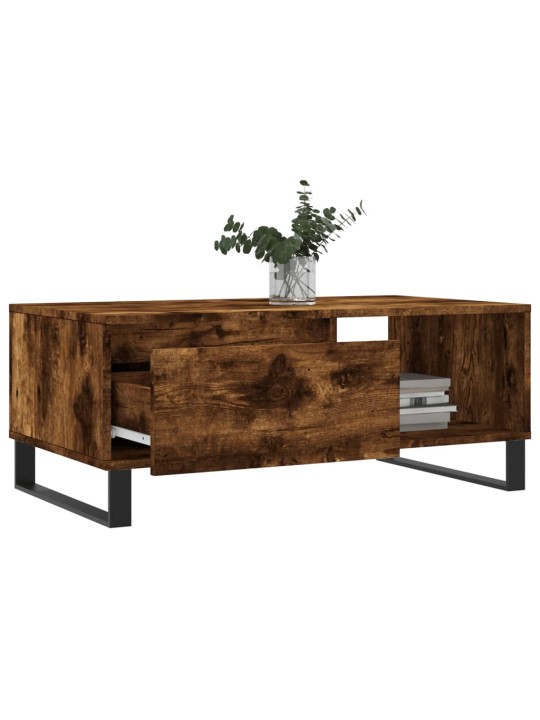Konferenční stolek kouřový dub 90x50x36,5 cm kompozitní dřevo