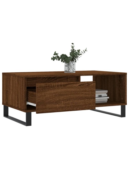 Konferenční stolek hnědý dub 90 x 50 x 36,5 cm kompozitní dřevo
