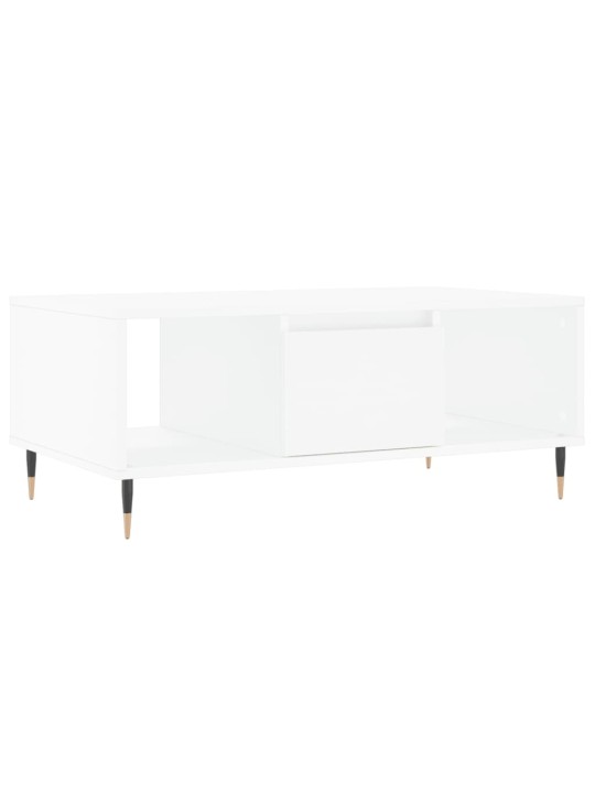 Konferenční stolek bílý 90 x 50 x 36,5 cm kompozitní dřevo