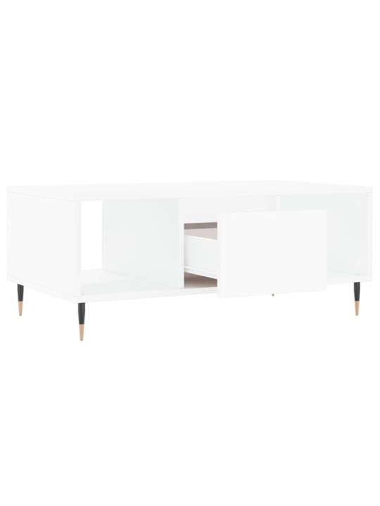 Konferenční stolek bílý 90 x 50 x 36,5 cm kompozitní dřevo