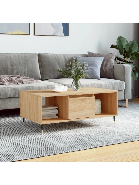 Konferenční stolek dub sonoma 90x50x36,5 cm kompozitní dřevo